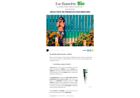 La Gazette Bio - Août 2018