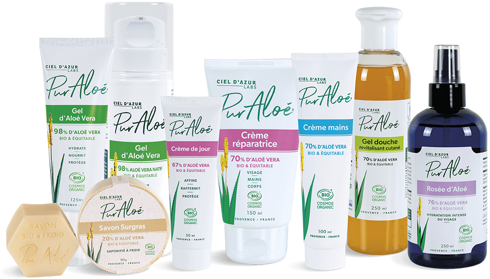 Pur'Aloé - Nos produits cosmétiques Aloé vera