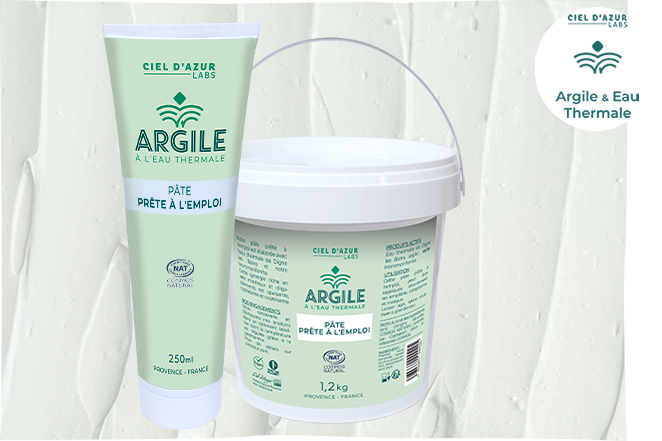 Argile & Eau Thermale - Pâtes prête à l'emploi