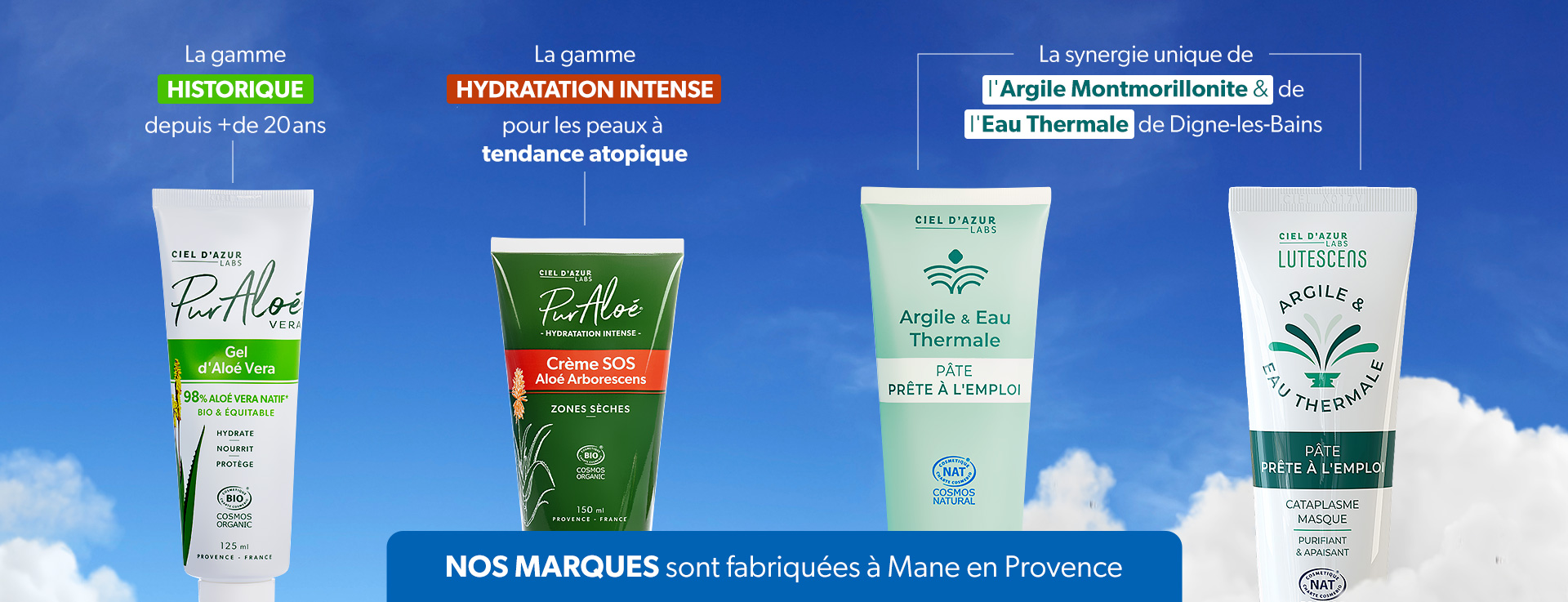 Présentation des marques Ciel d'Azur