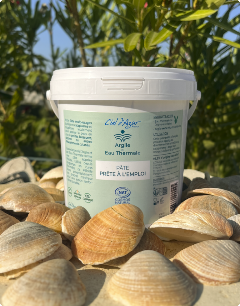 seau pate argile -